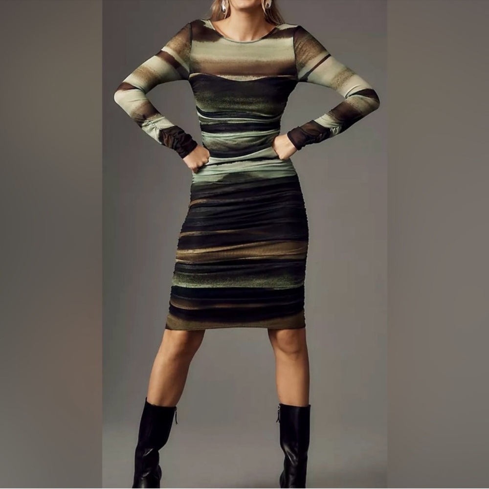 Anthropologie Fitted Midi Dress | small